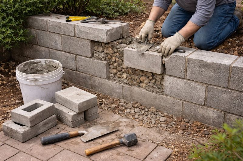 Block Wall Repair in Troy, IL