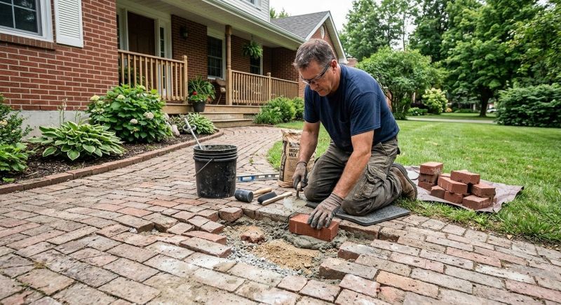 Brick Flatwork Repair in Fairview Heights, IL