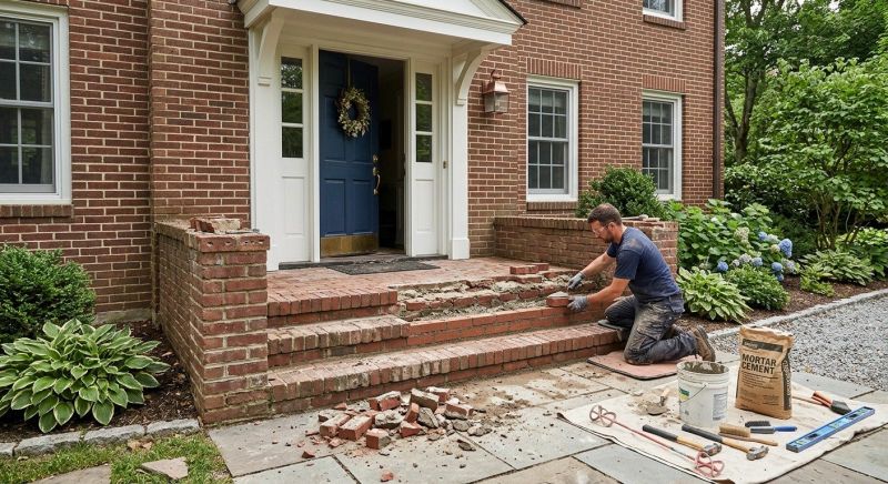 Brick Flatwork Repair in Highland, IL