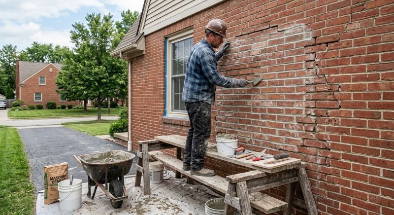 Brick Flatwork Repair in Wood River, IL