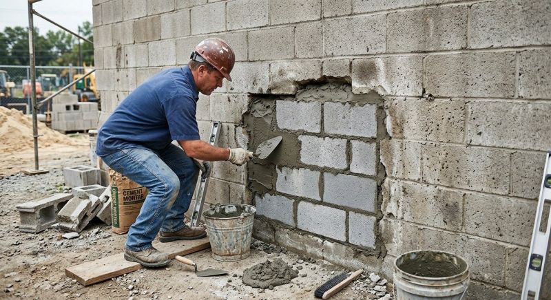 Cinder Block Repair in Belleville, IL