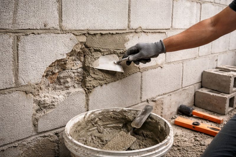 Cinder Block Wall Repair in New Athens, IL