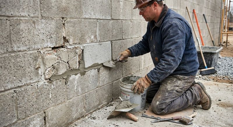 Concrete Block Repair in St Louis, MO