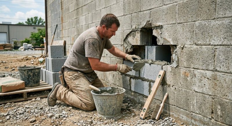 Concrete Block Repair in Trenton, IL