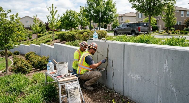 Retaining Wall Repair in Marine, IL
