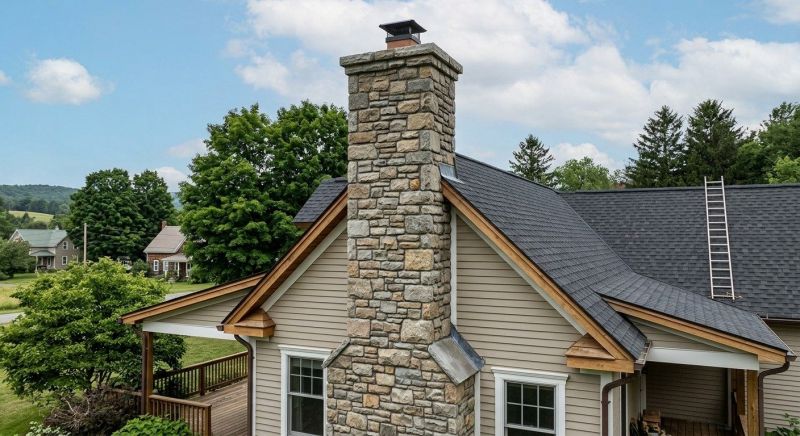 Stone Chimney Installation in Columbia, IL