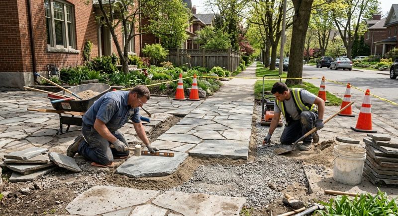 Stone Walkway Repair in Belleville, IL